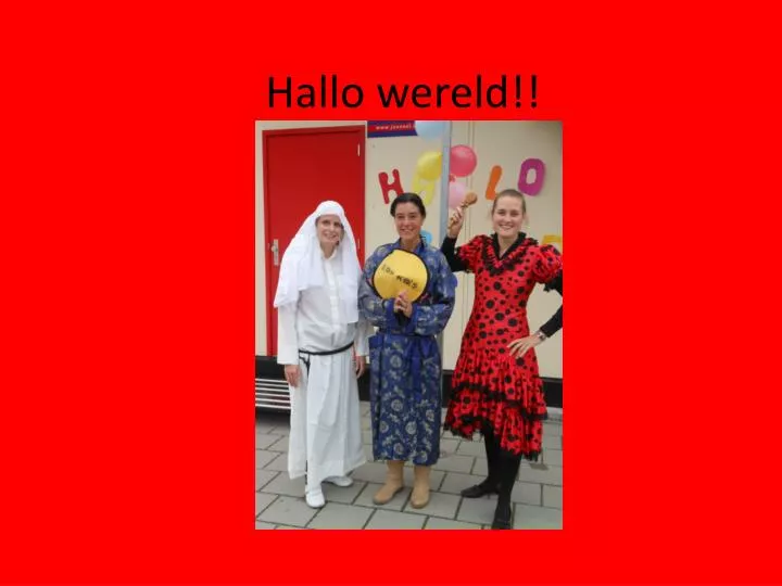 hallo wereld