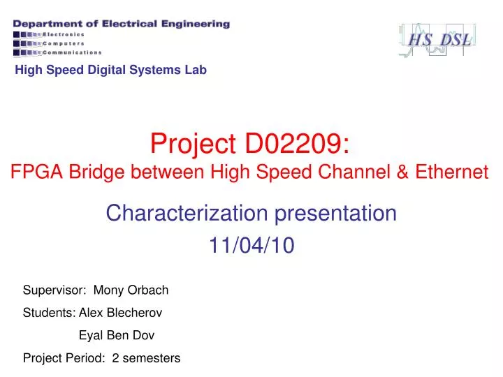 project d02209 fpga bridge between high speed channel ethernet