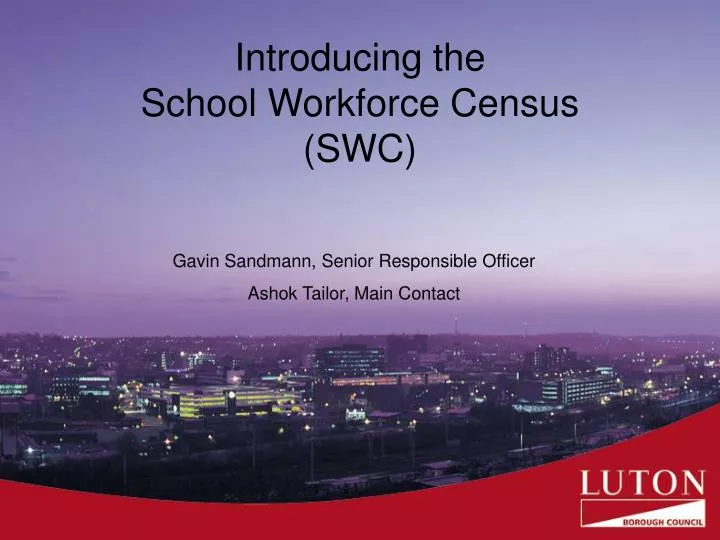 introducing the school workforce census swc