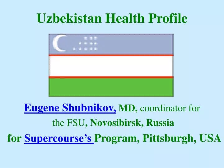 uzbekistan health profile