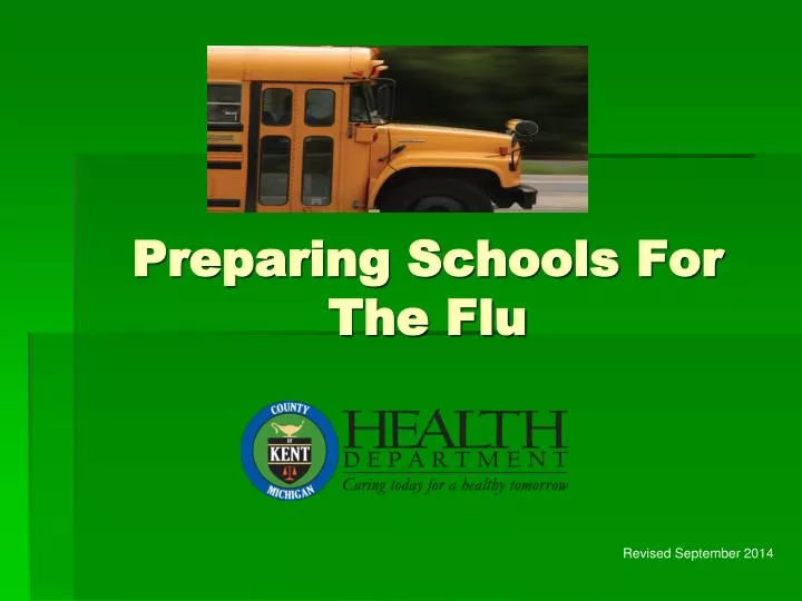 preparing schools for the flu