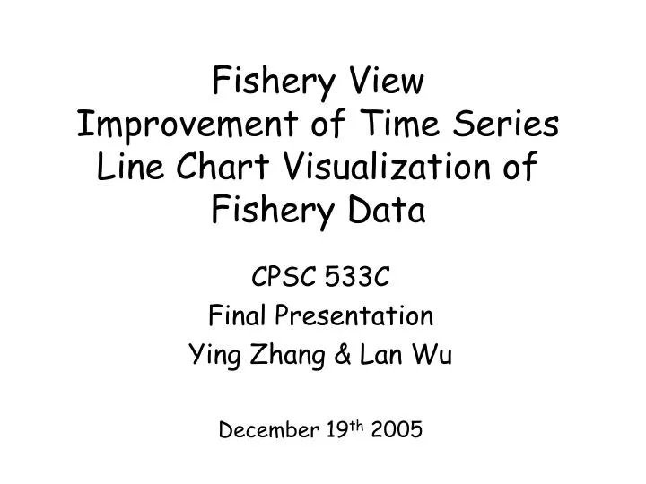fishery view improvement of time series line chart visualization of fishery data