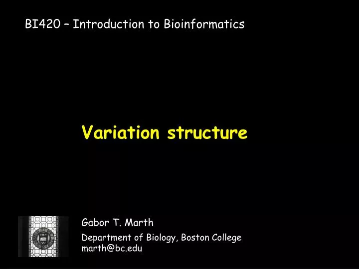 variation structure