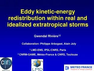 Eddy kinetic-energy redistribution within real and idealized extratropical storms
