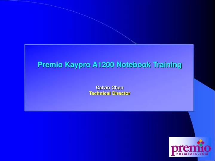 premio kaypro a1200 training