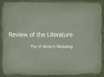 Review of the Literature