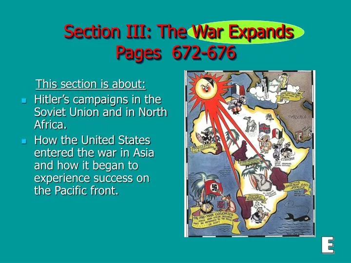 section iii the war expands pages 672 676