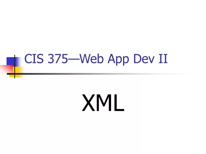 cis 375 web app dev ii