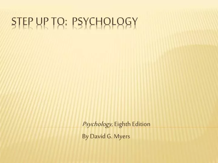 psychology eighth edition by david g myers