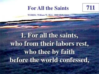 For All the Saints (1)