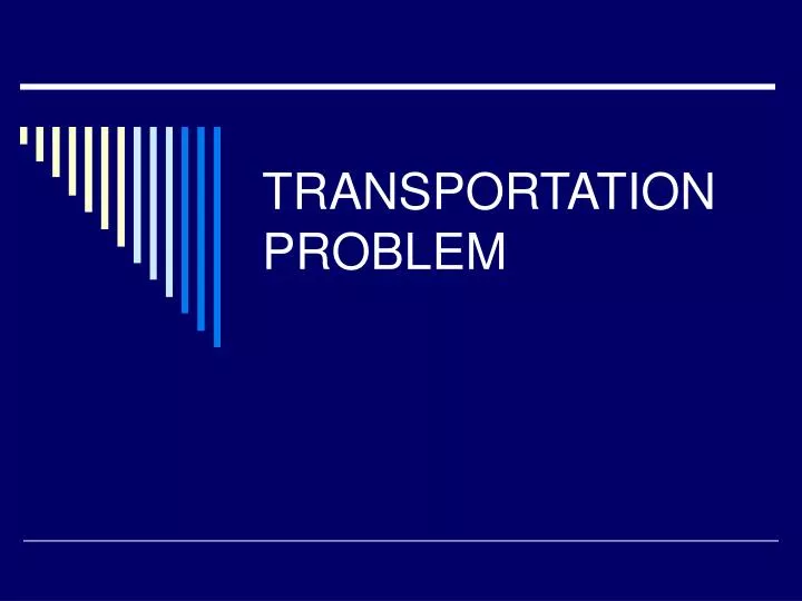 transportation problem