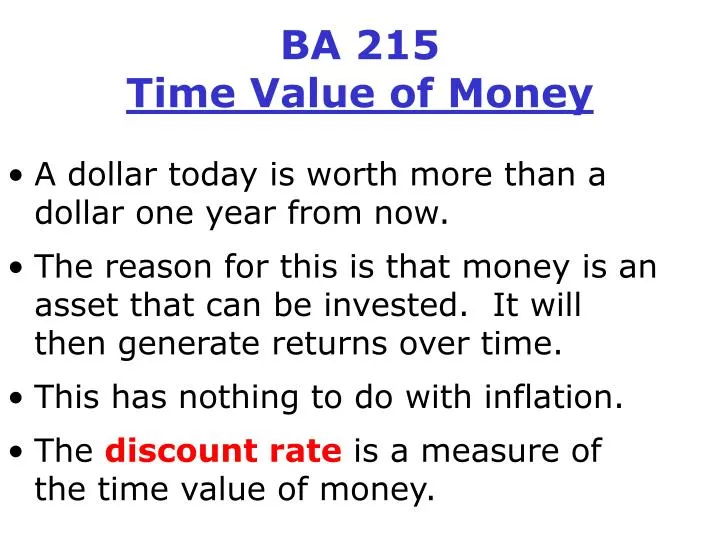 ba 215 time value of money
