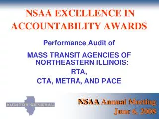 NSAA Annual Meeting June 6, 2008