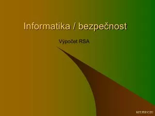 informatika bezpe nost