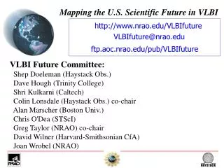 Mapping the U.S. Scientific Future in VLBI