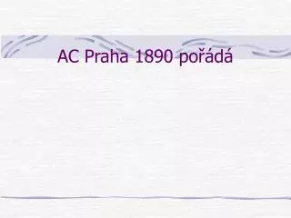 ac praha 1890 po d