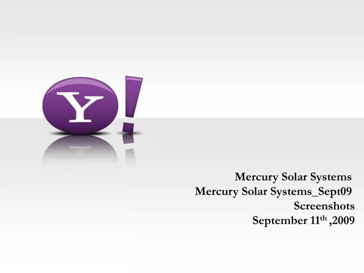 mercury solar systems mercury solar systems sept09 screenshots september 11 th 2009