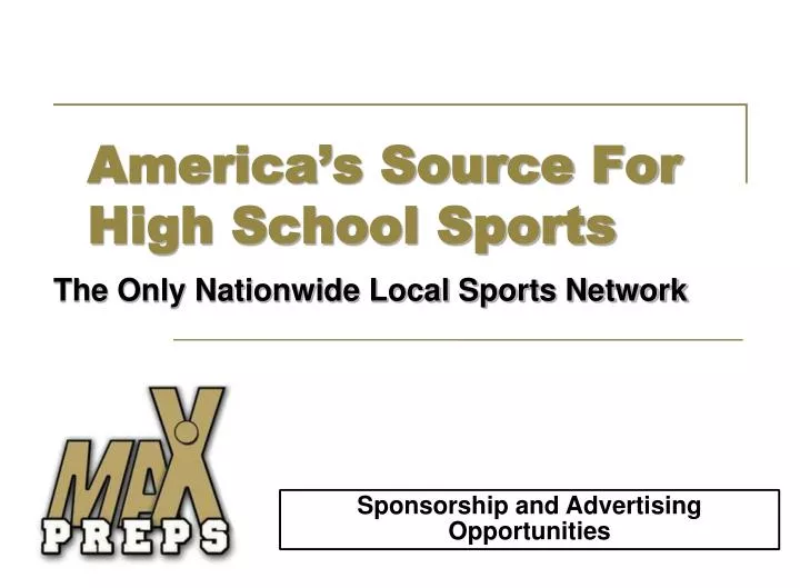 the only nationwide local sports network