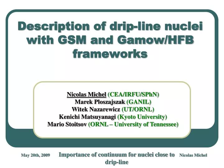 description of drip line nuclei with gsm and gamow hfb frameworks