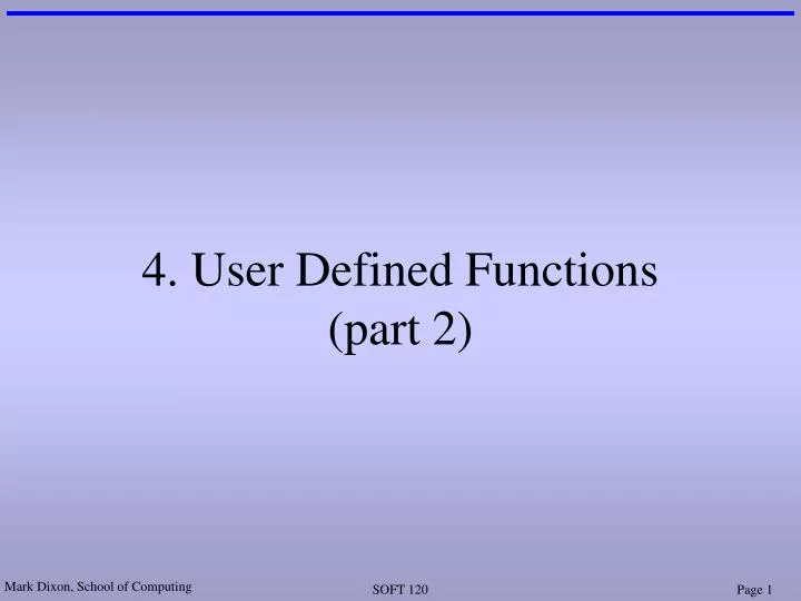 4 user defined functions part 2