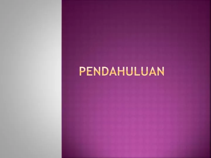 pendahuluan