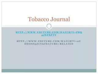 Tobacco Journal