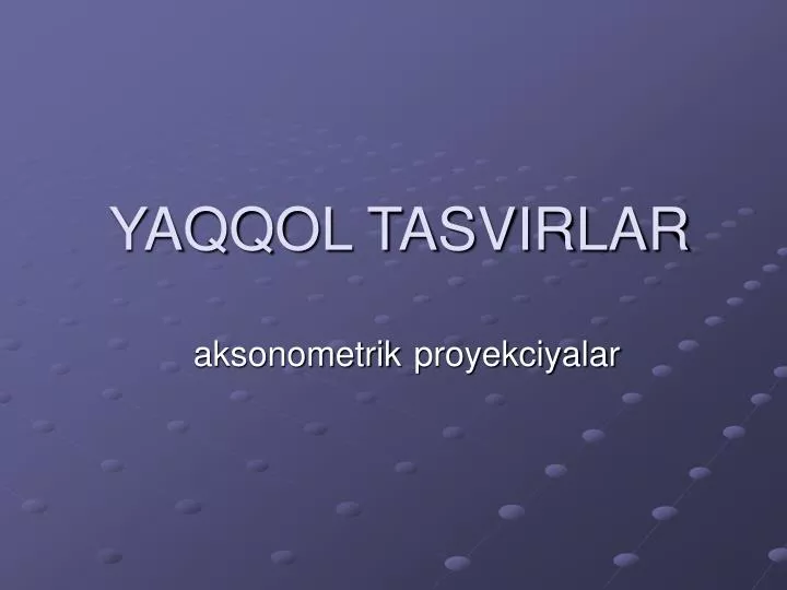 yaqqol tasvirlar