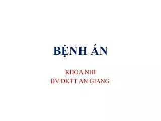 b nh n