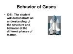 Behavior of Gases - slide 1
