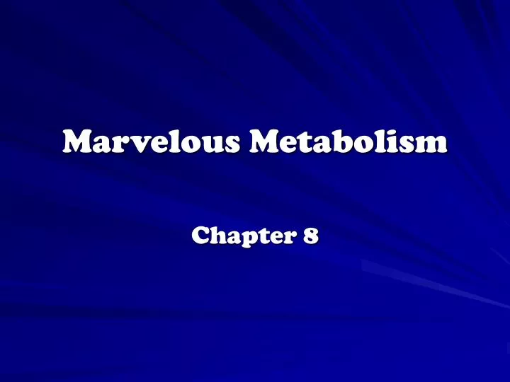 marvelous metabolism