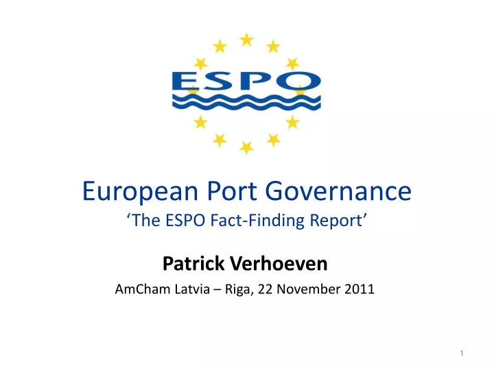 european port governance the espo fact finding report