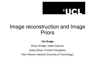 Image reconstruction and Image Priors