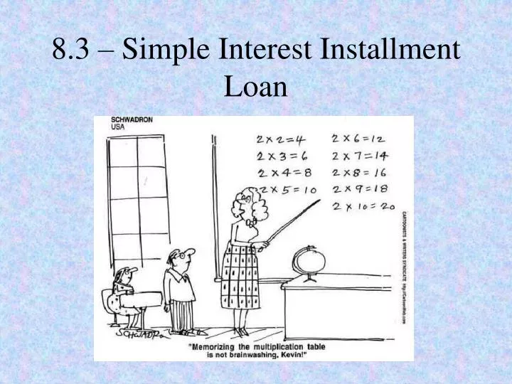 8 3 simple interest installment loan