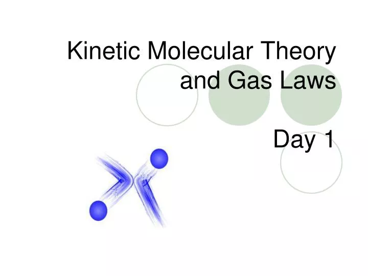 kinetic molecular theory and gas laws day 1