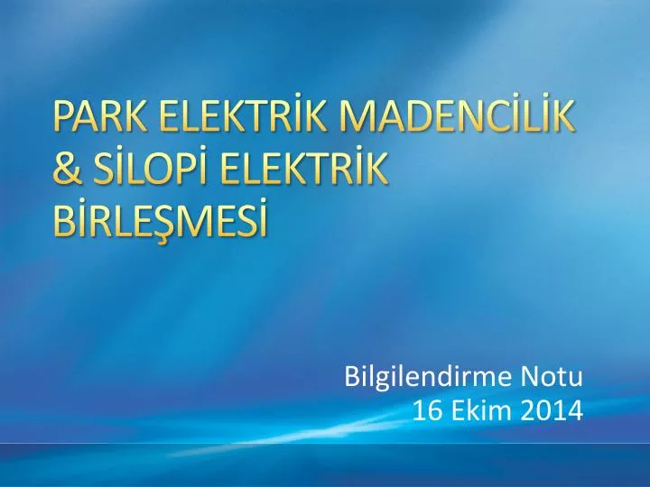 park elektr k madenc l k s lop elektr k b rle mes