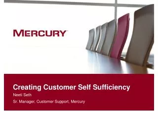 Creating Customer Self Sufficiency