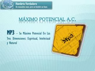 m ximo potencial a c