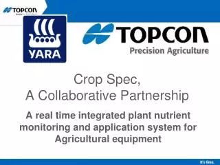 Crop Spec, A Collaborative Partnership