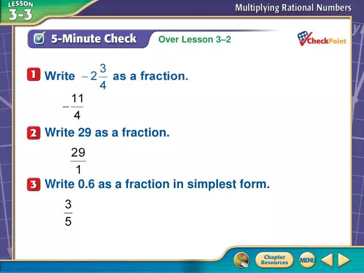 5 minute check 1