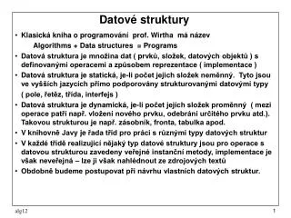 datov struktury