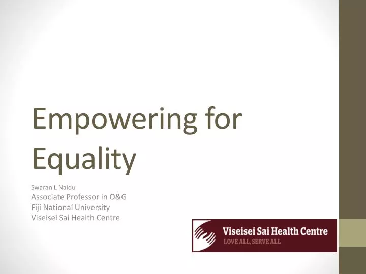 empowering for equality