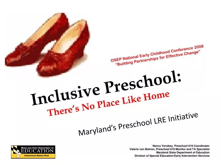 inclusive preschool there s no place like home