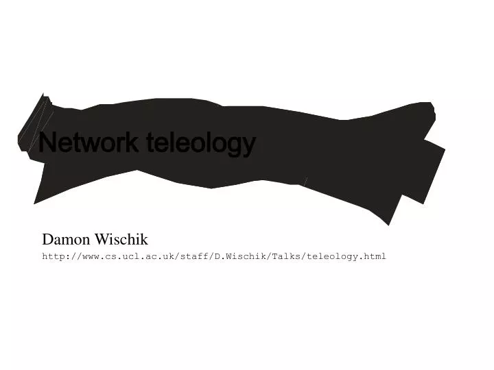 network teleology