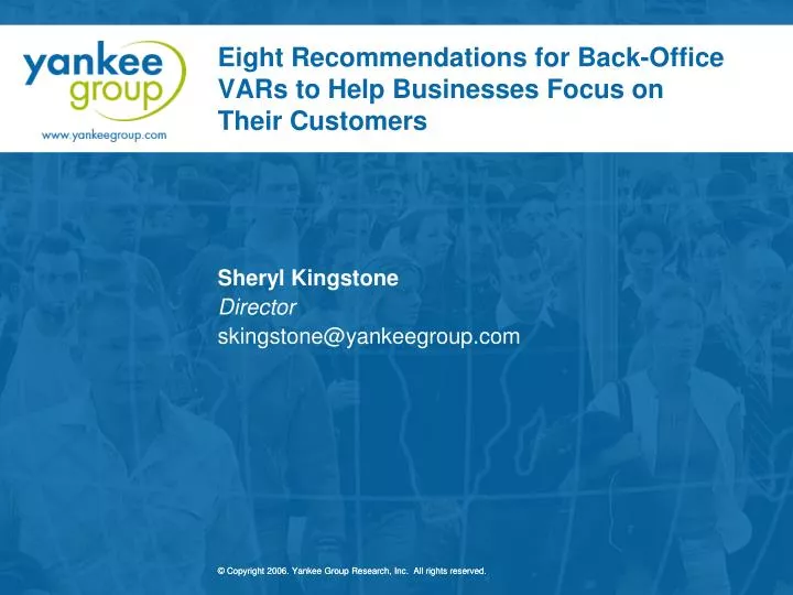 eight recommendations for back office vars to help businesses focus on their customers