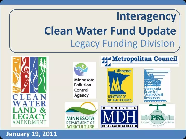 interagency clean water fund update