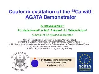 Coulomb excitation of the 42 Ca with AGATA Demonstrator