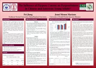 The Influence of Purpose Content on Purposefulness in Chinese and American Young Adults*