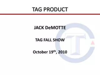 TAG PRODUCT
