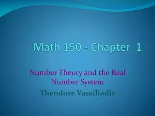 Math 150 - Chapter 1