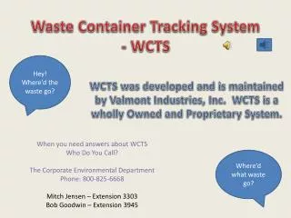 Waste Container Tracking System - WCTS